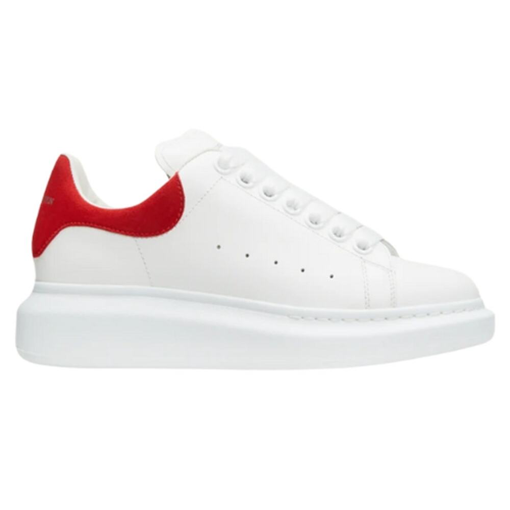 Alexander McQueen Oversized Sneakers in White & Red Lust – EUC Size US 8.5 - Picture 2 of 7